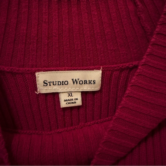 Fuchsia Studio Works Ribbed Turtle Neck Sweater - Picture 2 of 3